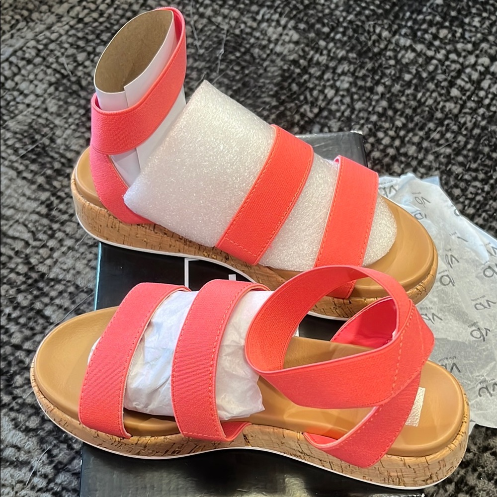 Coral Strappy Sandals Size Girls 3